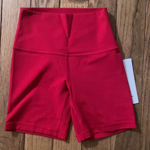 NWT LULULEMON  Align Short 6" Dark Red Size 4 - Picture 3 of 4